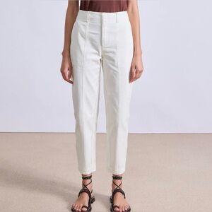 Apiece Apart Mera Twill Tapered Pant in Cream Women 6